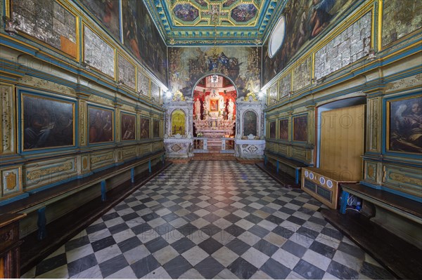 Church on the artificial island of Our Lady of the Rocks