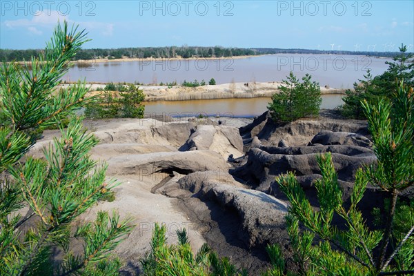 Erosion in post-mining landscape