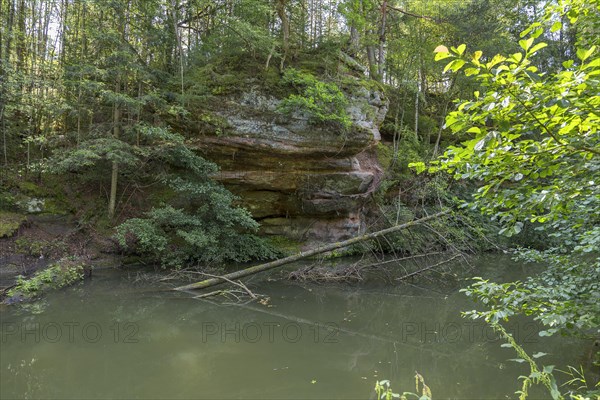 Rocks in the Schwarzachklamm with the Schwarzach