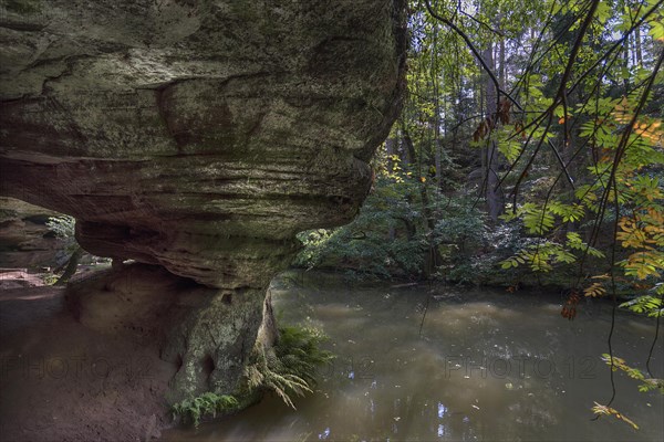 Rocks of the Schwarzachklamm with the Schwarzach