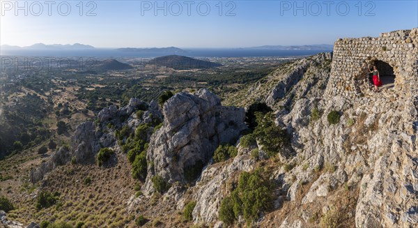 View over the island to the sea