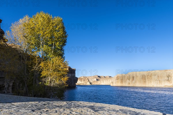 Deep blue waters in the lakes of the Unesco National Park