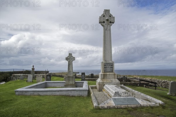 Flora MacDonald's monument on the Kilmuir Cemetery