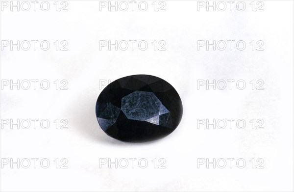 Sapphire against white background
