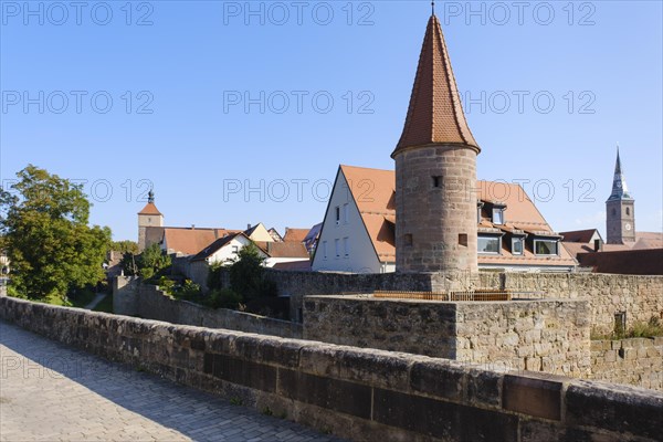 Medieval town with town wall