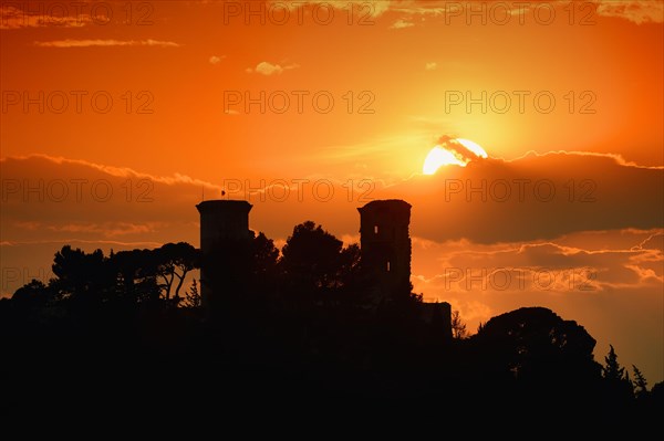 Castle at sunset