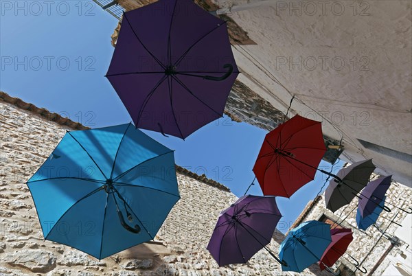 Colourful parasols