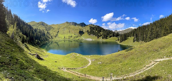 Panorama Oberstockesee on the Stockhorn