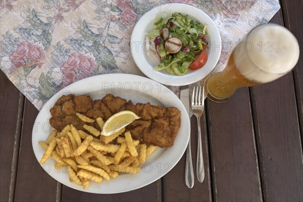 Schnitzel with french fries