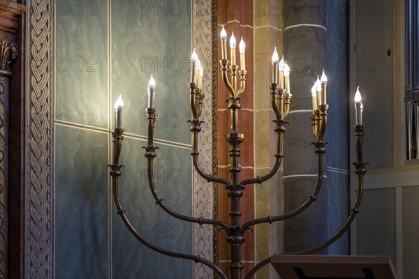 Seven-branched chandelier in St. Peter's Cathedral