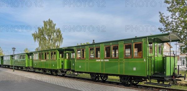 Green wagons of the Chiemsee Railway