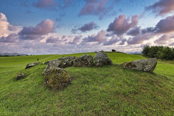 Stone circle on a hill