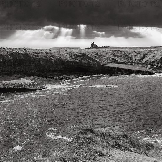 Dramatic evening sky on the coast