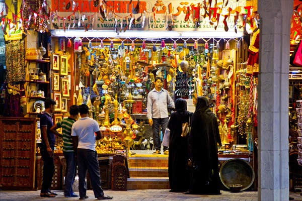 Veiled woman in the souq