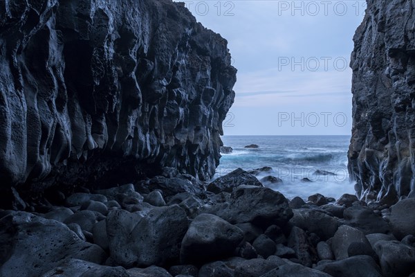 Volcanic rock coast