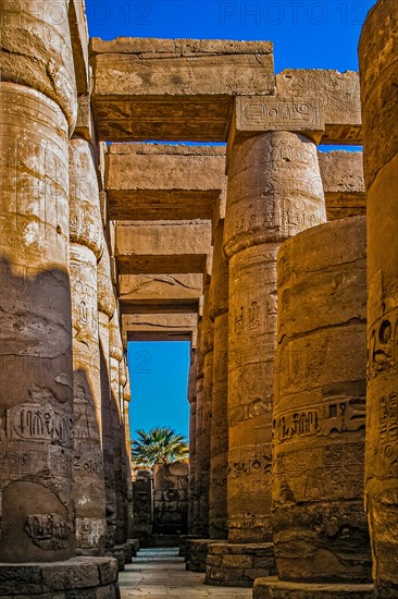 The Hall of Columns in the Main Temple of Amun