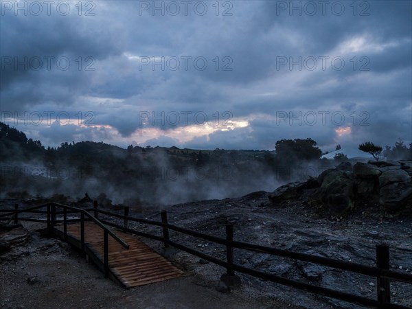 Active geothermal field