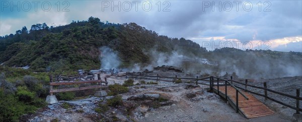 Active geothermal field