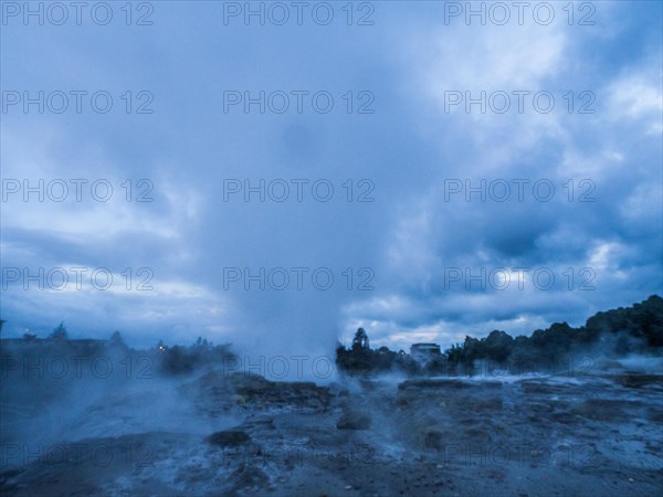 Active geothermal field