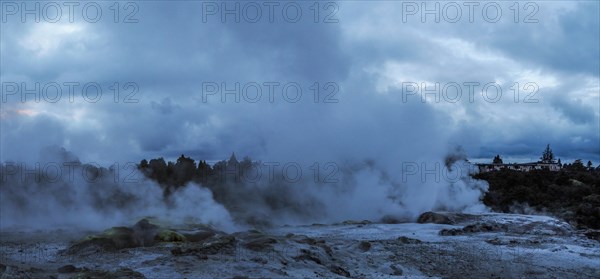 Active geothermal field