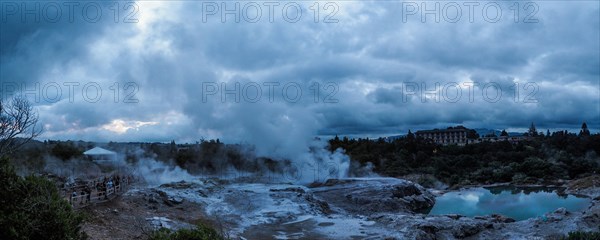 Active geothermal field