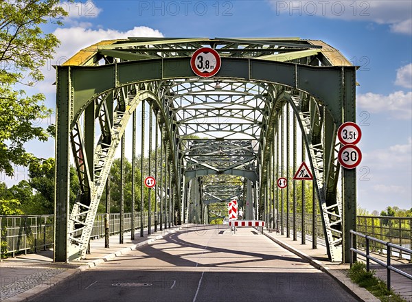 Steel bridge in Eiswerder near Spandau