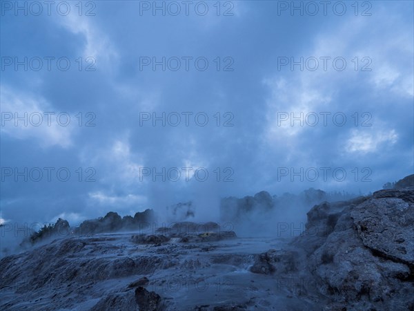 Active geothermal field