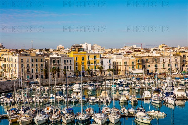 View of marina and old town