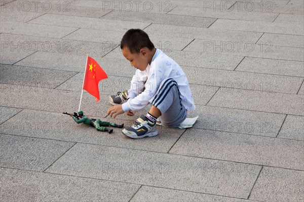 Child in Tiananmen Square