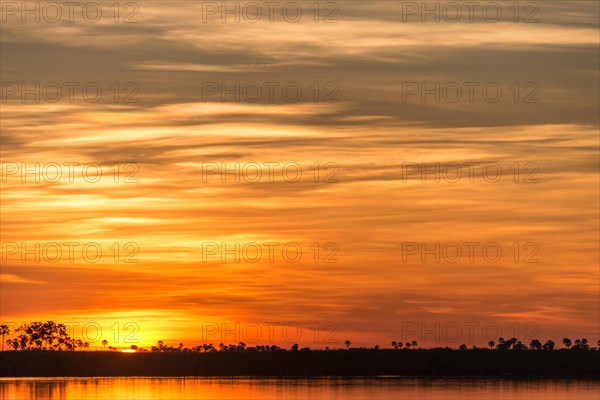 Mood after sunset at the Linyanti River