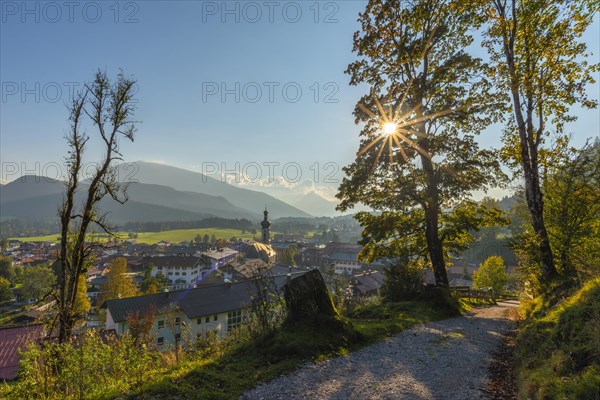 Reit im Winkl climatic health resort with St. Pancratius parish church