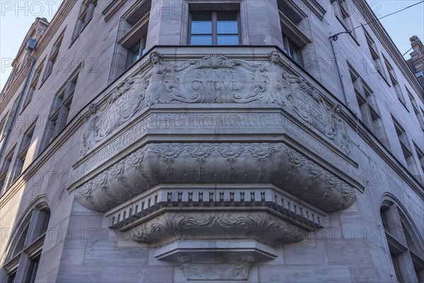 Bay window designed with Art Nouveau ornaments