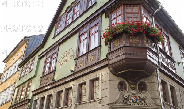 Bay window at the Stadt-Apotheke on Karlstrasse