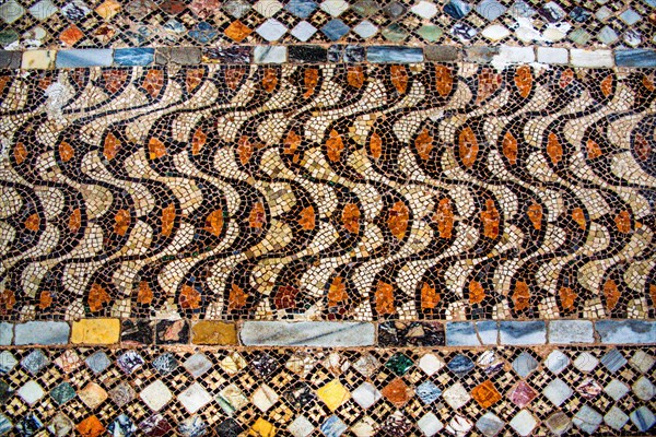 Colourful floor mosaics from the middle of the 12th century Basilica of Santa Maria e Donato