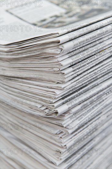 Stack of newspapers