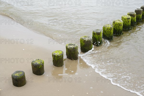 Breakwater in the sea