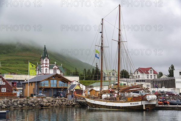 View of the village from the harbour