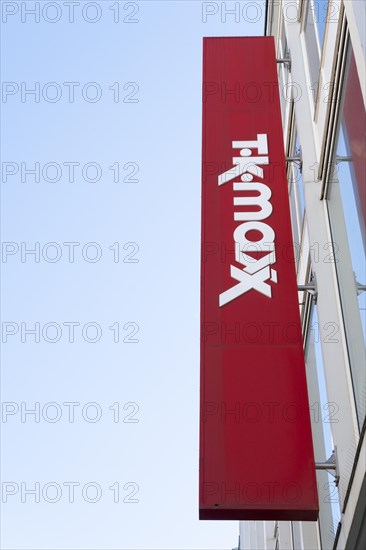 Sign and logo Tk Maxx