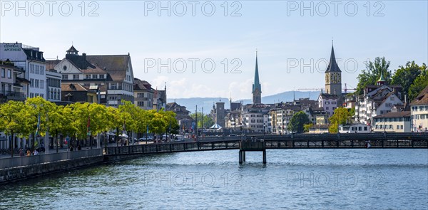 Fraumuenster and church tower St. Peter