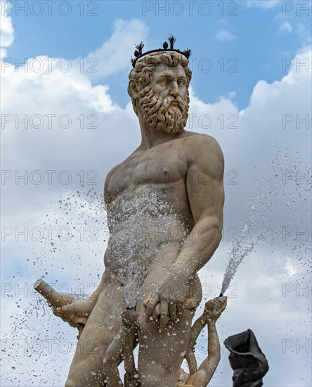 Close-up of Nettuno Statue