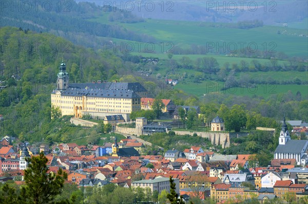 View of Rudolstadt with Heidecksburg Castle