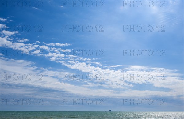 Drilling rig on the Adriatic coast off Civitanova