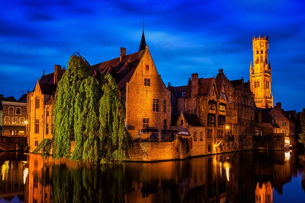 Famous view of Bruges