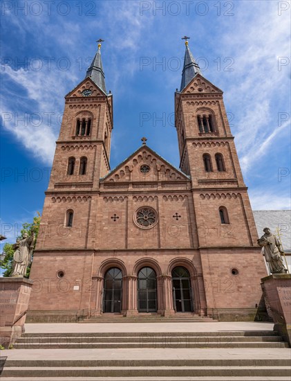 Einhard Basilica of St. Marcellinus and Peter with sculptures of the patron saints Marcellinus