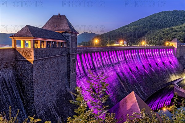 Dam in the evening light