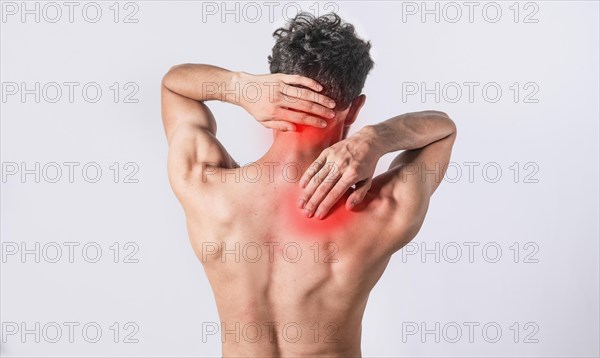 Neck and back pain concept