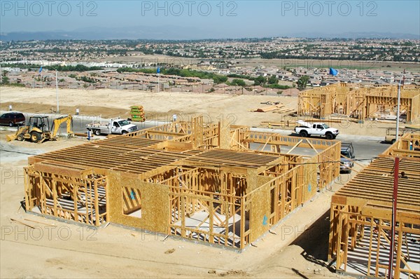 New rural home construction site