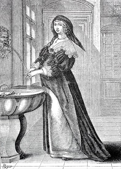 Elegant lady c. 1635