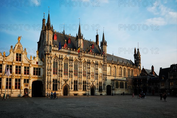 Bruges City Hall Stadsbestuur building in Bruges