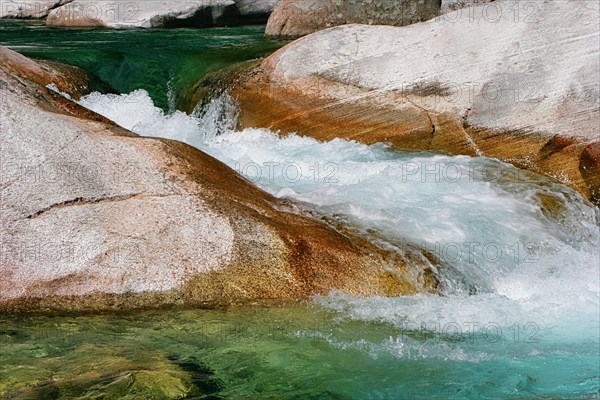 River Verzasca with rocks